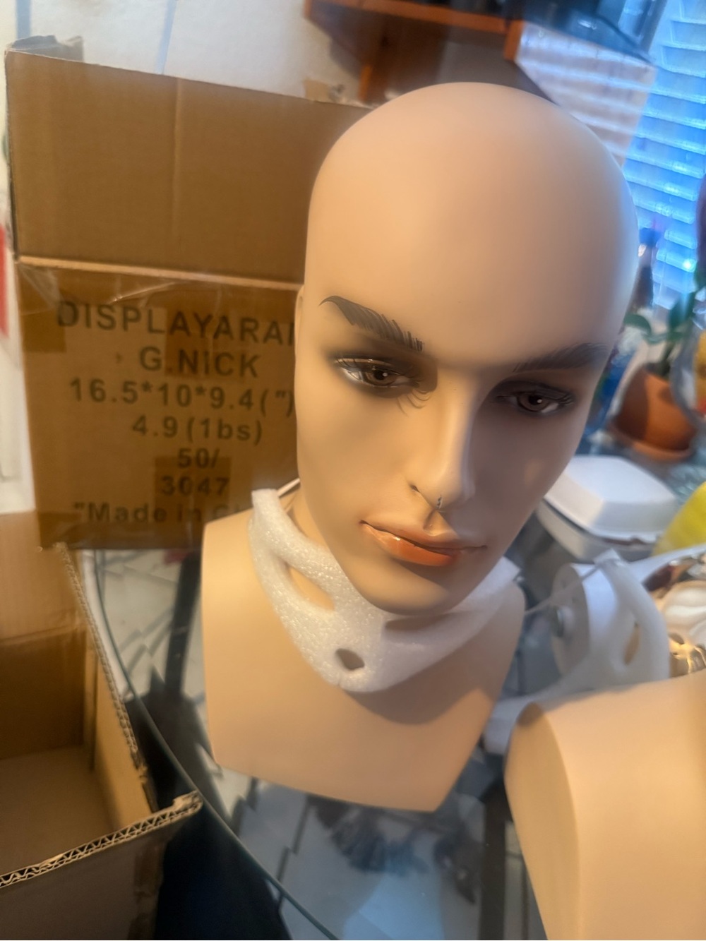 G Nick Male Mannequin Display Head